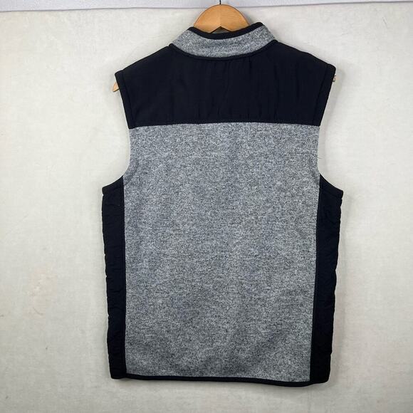 Orvis Men's Denali Fleece Sweater Vest Full Zip Heather Gray With Pockets Medium - Picture 2 of 8